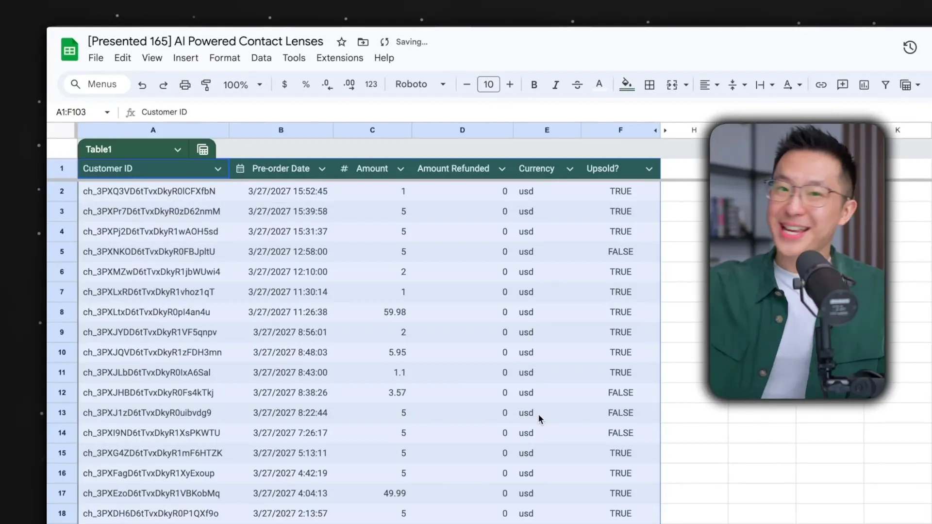 گوگل شیتز تبدیل دادهها به جدول منظم در گوگل شیتز