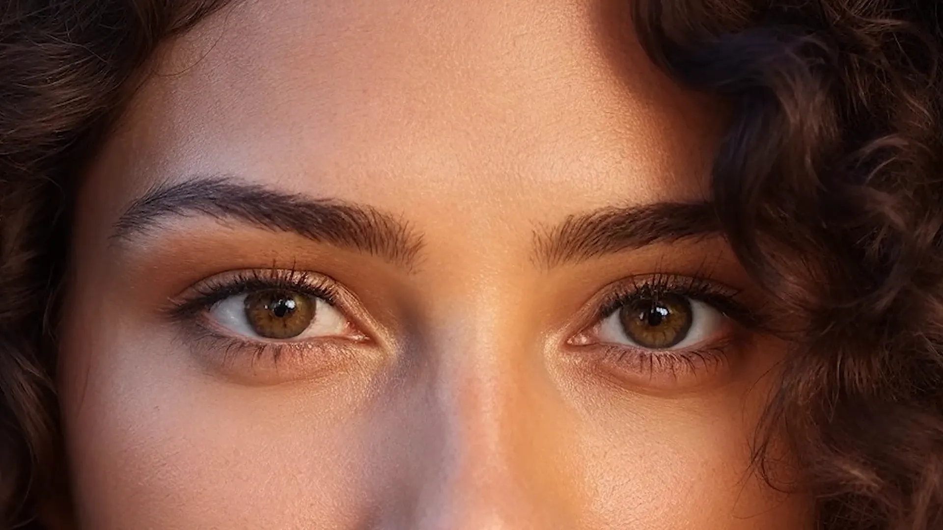 تصویر پس از پردازش هوش مصنوعی با جزئیات فراوان در پوست و مو